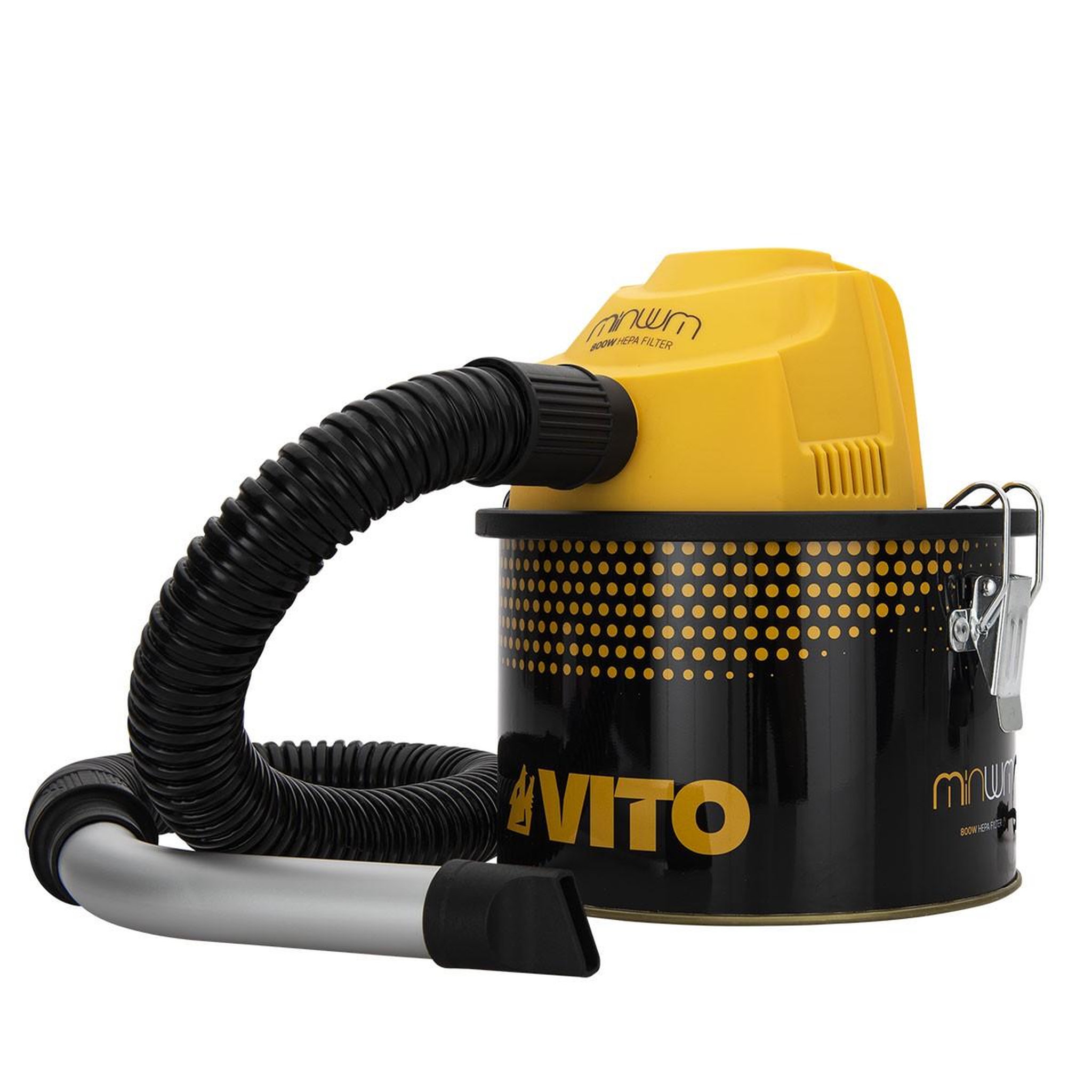 VITO Aspirateur de cendres 800w 4litres filtre hepa cendres chaudes jusqu'à 40°cvito