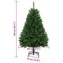 Voir la diapositive 6 : VIDAXL Sapin de Noël artificiel a charnieres avec support vert 150 cm