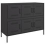 Voir la diapositive 2 : VIDAXL Buffet noir 100,5x39x79 cm acier