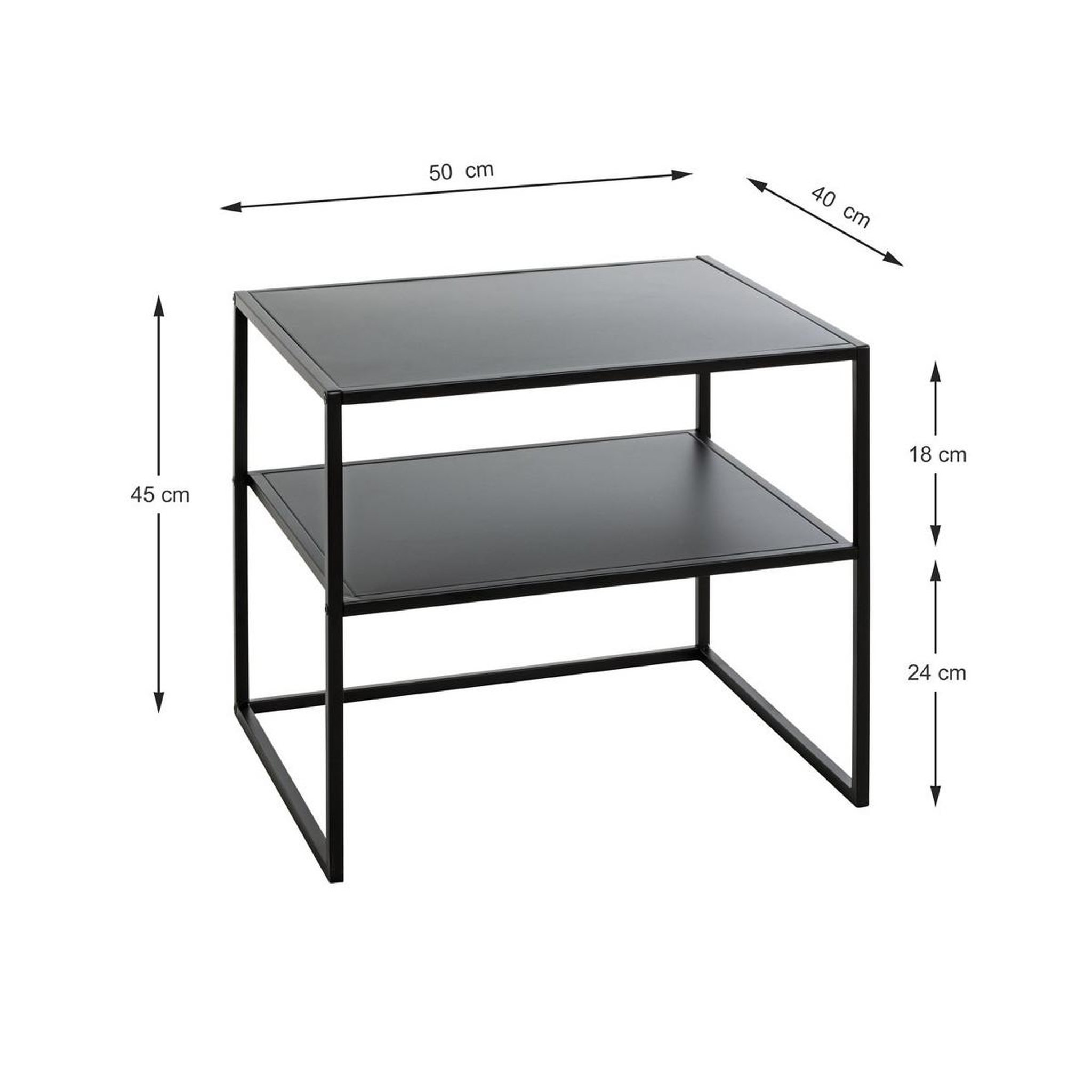 Voir la diapositive 5 : Paris Prix Table d'appoint design  lirola  50cm noir
