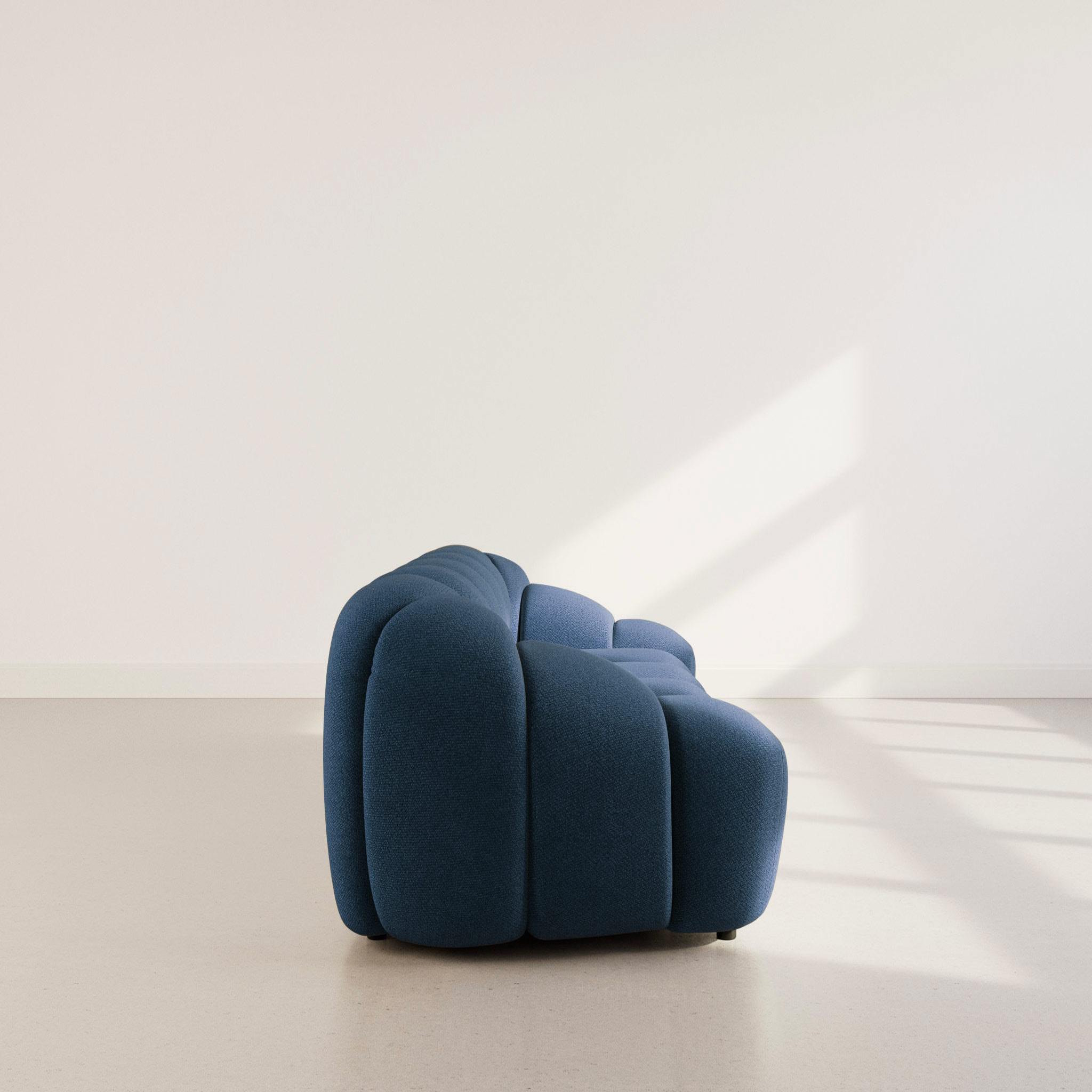 Voir la diapositive 6 : LISA DESIGN Ava - canapé 3 places en velours texturé