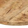 Voir la diapositive 2 : VIDAXL Dessus de table Bois de manguier solide Rond 25-27 mm 40 cm