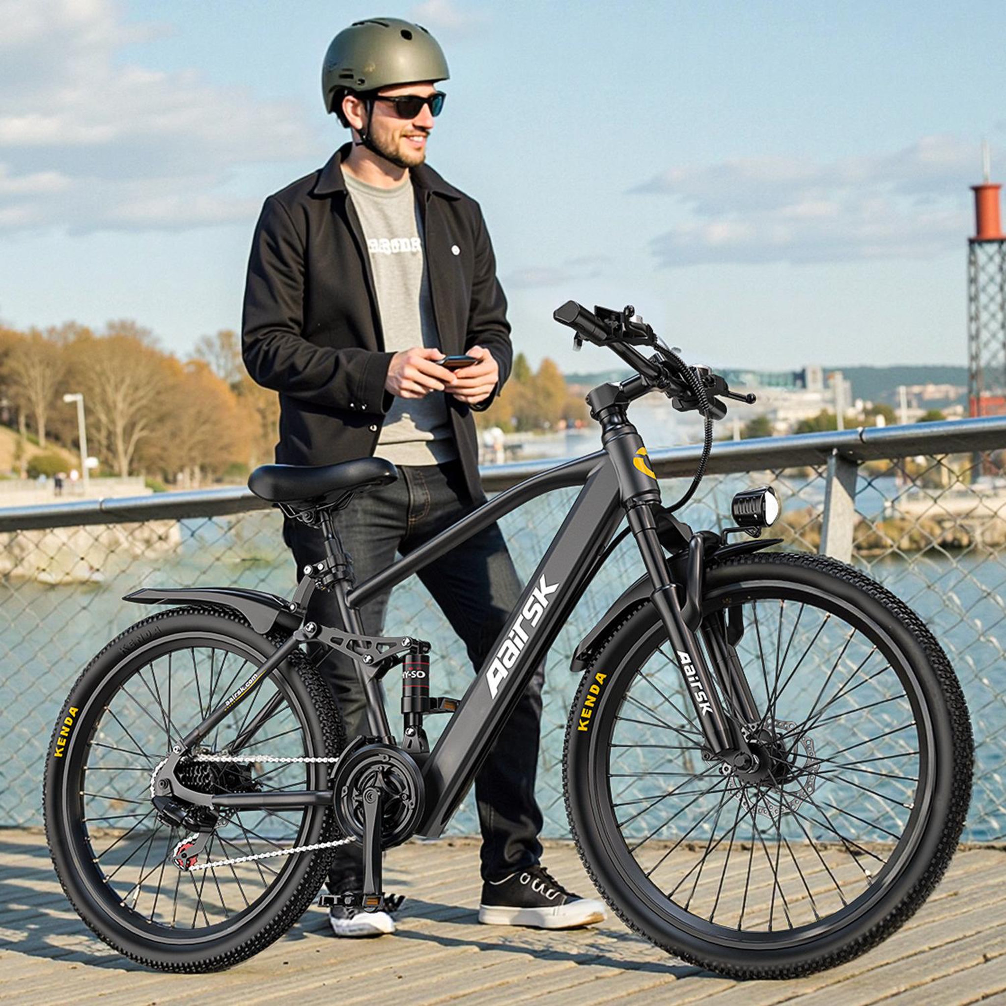 Voir la diapositive 3 : AAIRSK Vélo électrique Aairsk GT900, 26 po