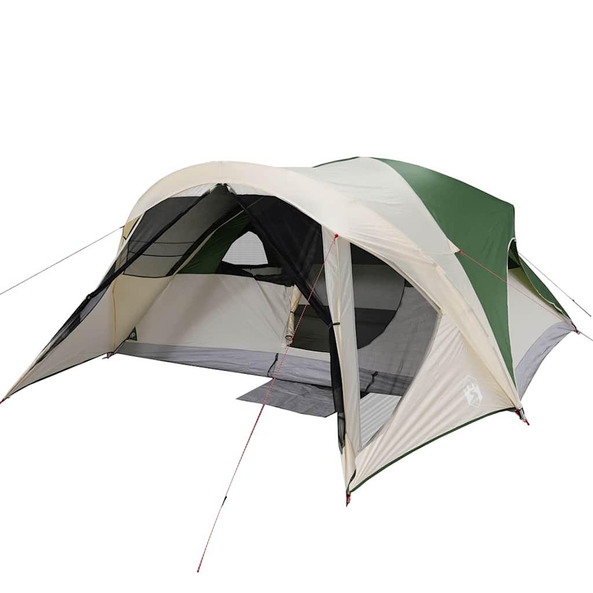 Voir la diapositive 2 : VIDAXL Tente de cabine familiale 6 personnes vert impermeable