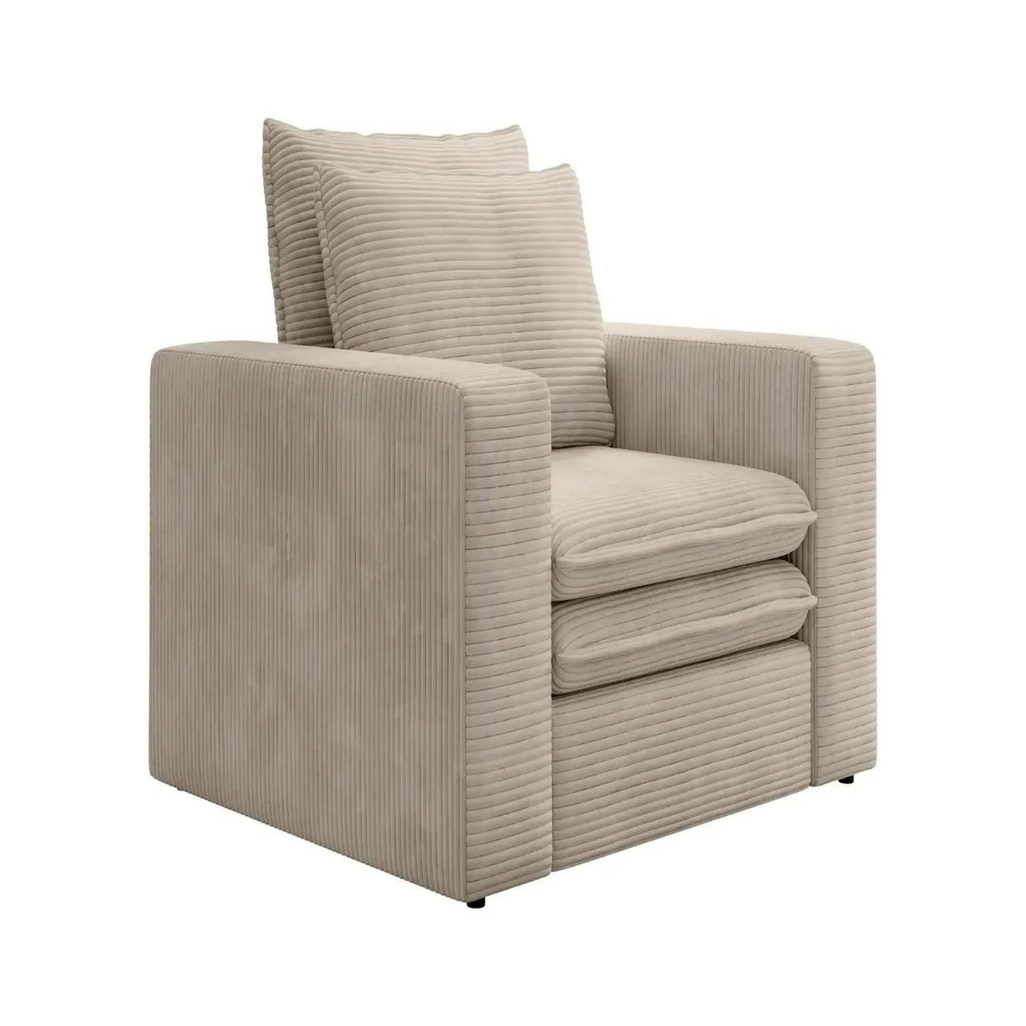 Voir la diapositive 6 : CASANOVA PARIS Oscar - fauteuil en velours côtelé
