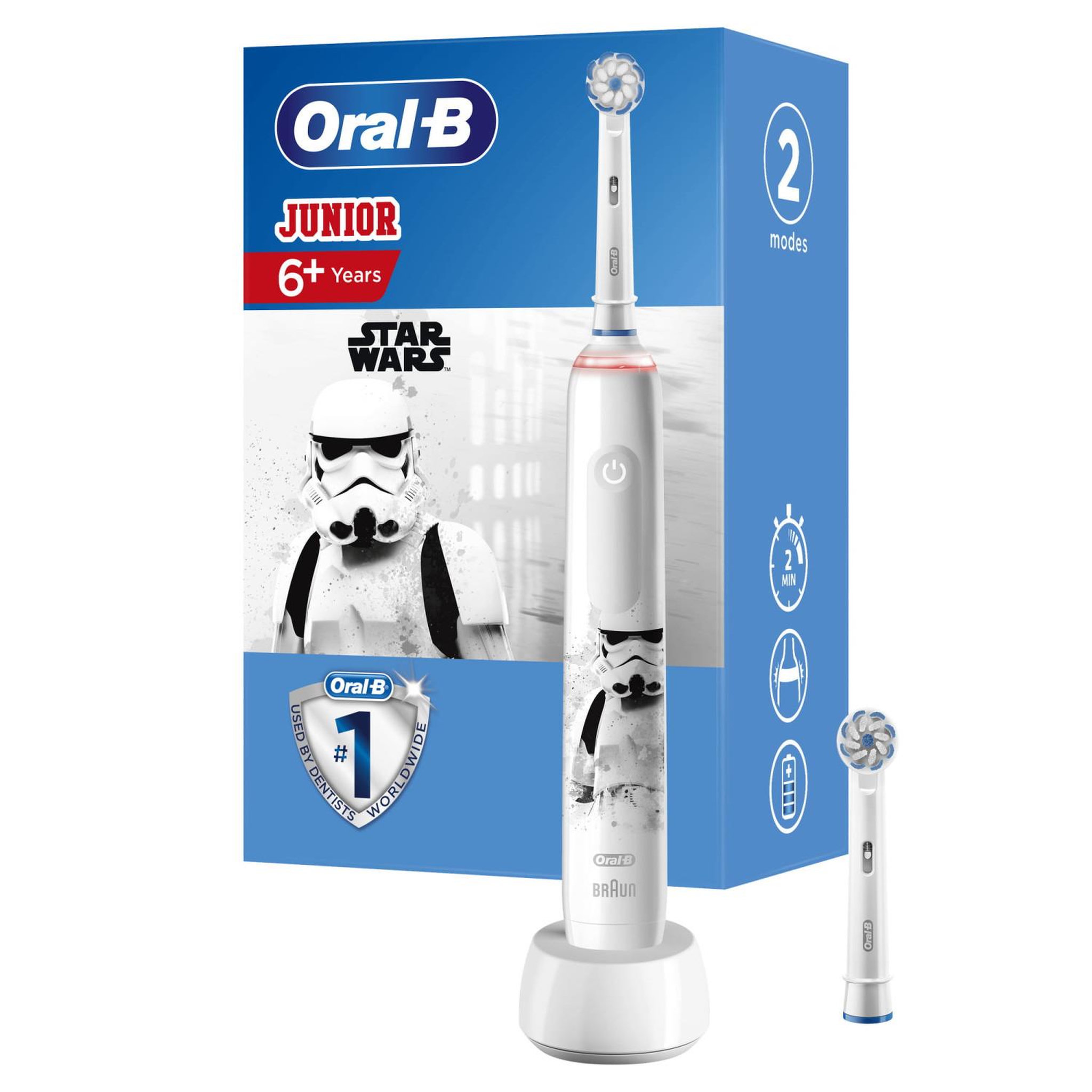 Voir la diapositive 3 : ORAL B Oral-B Junior Star Wars Enfant Brosse à dents oscillante Multicolore