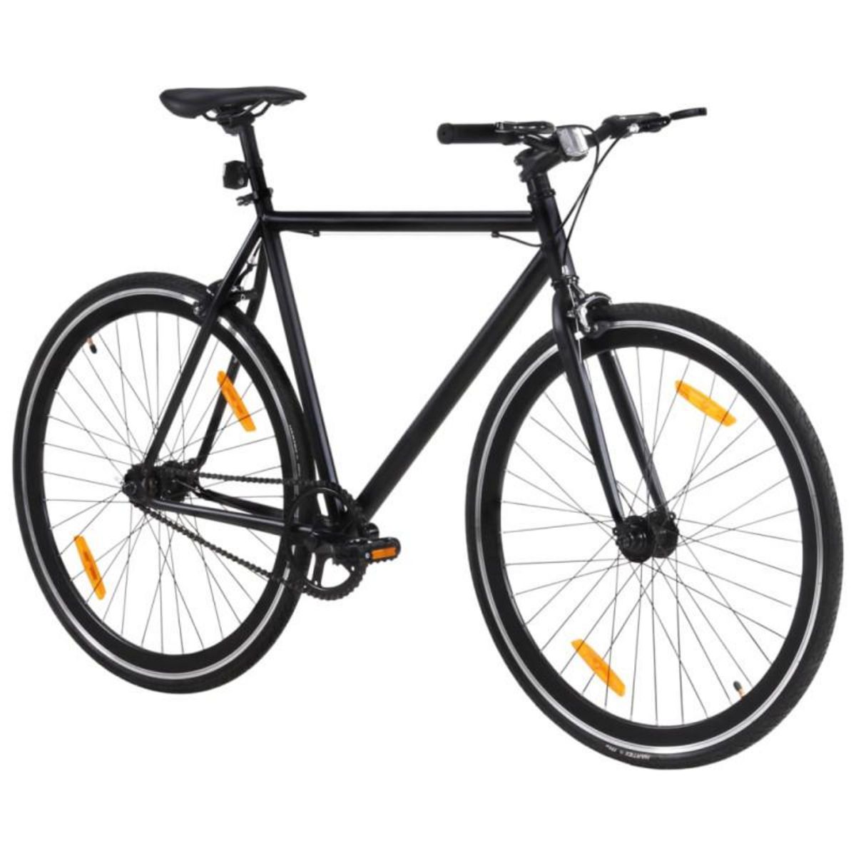 VIDAXL Vélo à pignon fixe noir 700c 51 cm
