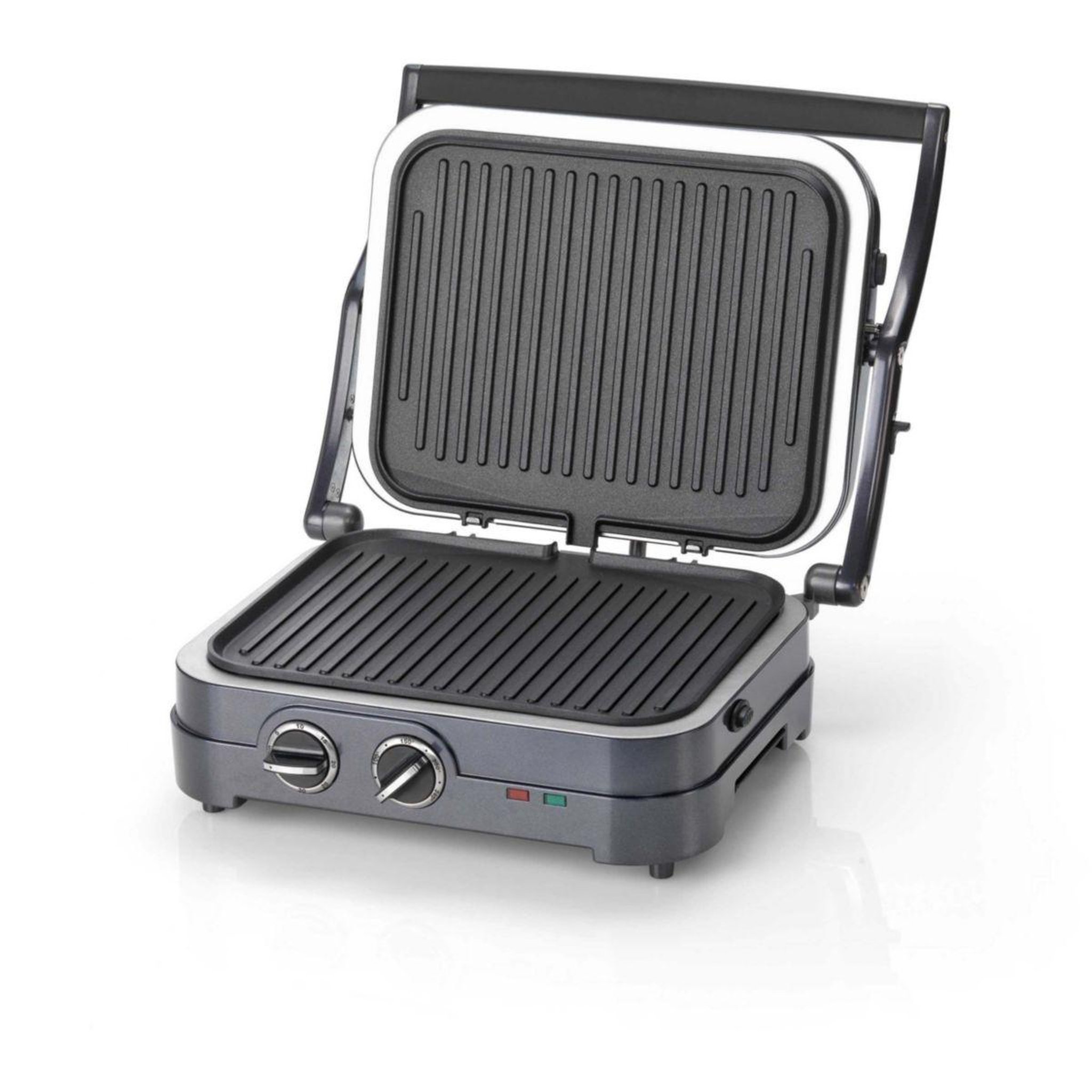Voir la diapositive 2 : Cuisinart Grille-viande GR47BE Elite plancha grill bleu nuit