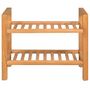 Voir la diapositive 2 : VIDAXL Etagere a chaussures avec 2 etageres 50x27x40 cm Chene massif