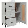 Voir la diapositive 4 : VIDAXL Buffet Gris beton 69,5x34x90 cm Bois d'ingenierie