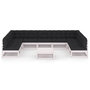 Voir la diapositive 3 : VIDAXL Salon de jardin 10 pcs avec coussins Blanc Bois de pin massif