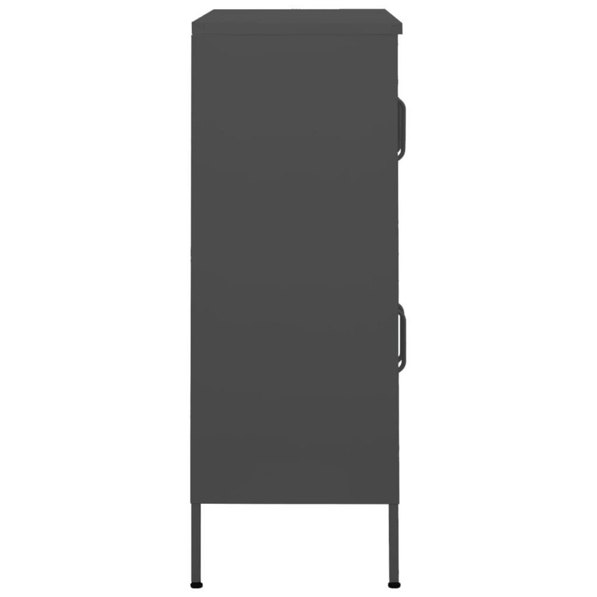 VIDAXL Armoire de rangement Anthracite 80x35x101,5 cm Acier