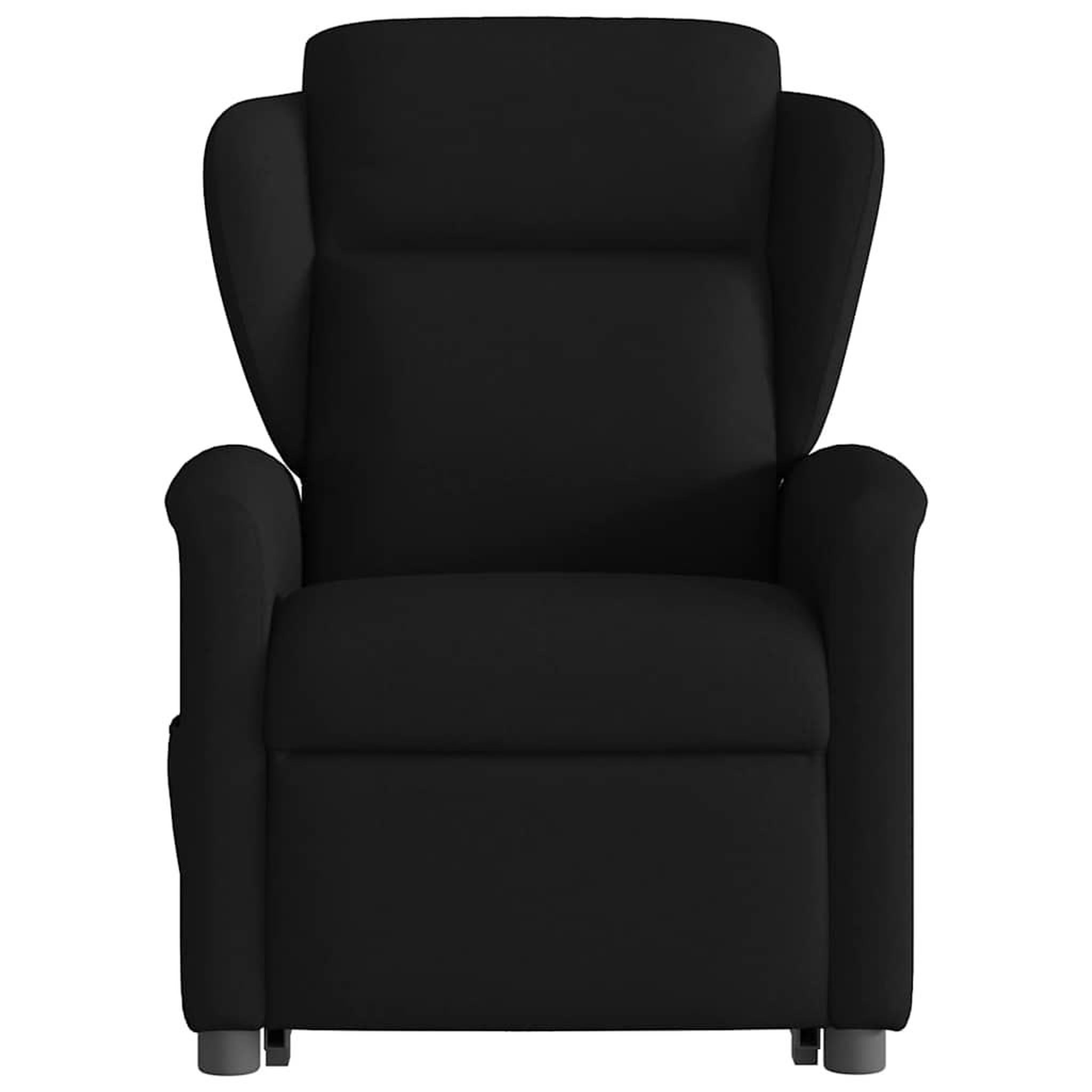 Voir la diapositive 5 : VIDAXL Fauteuil de massage inclinable Noir Tissu