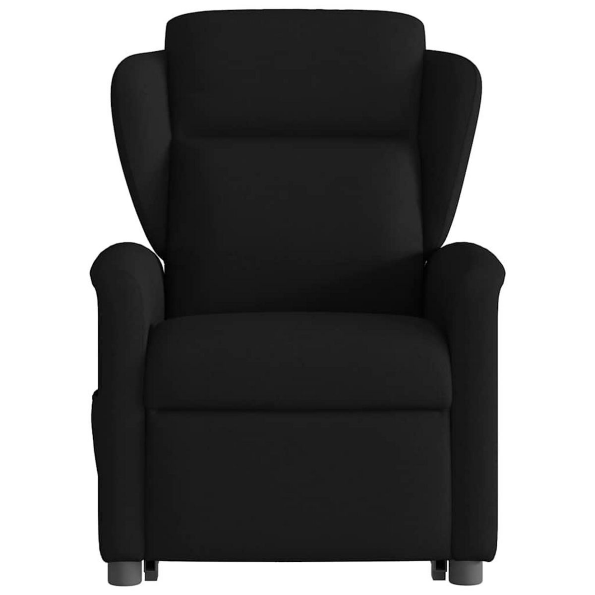 VIDAXL Fauteuil de massage inclinable Noir Tissu