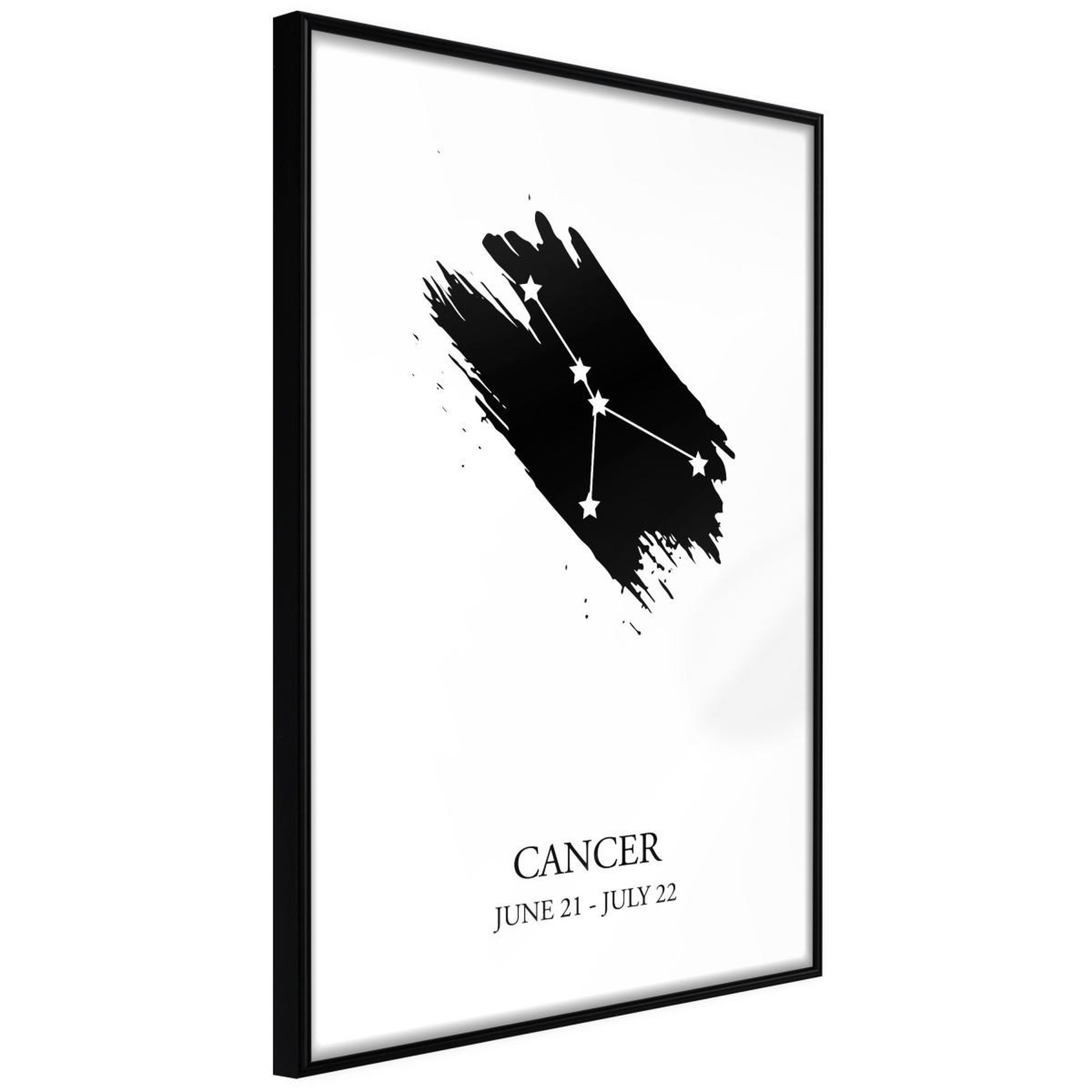 Paris Prix Affiche murale encadrée  zodiac cancer i