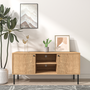 Voir la diapositive 5 : CONCEPT USINE Buffet en bois avec 2 portes et 2 niches EDGE