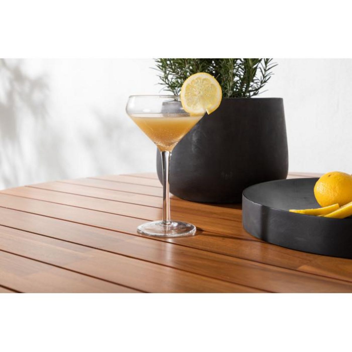 Paris Prix Table de Jardin en Bois  Cot  100cm Naturel