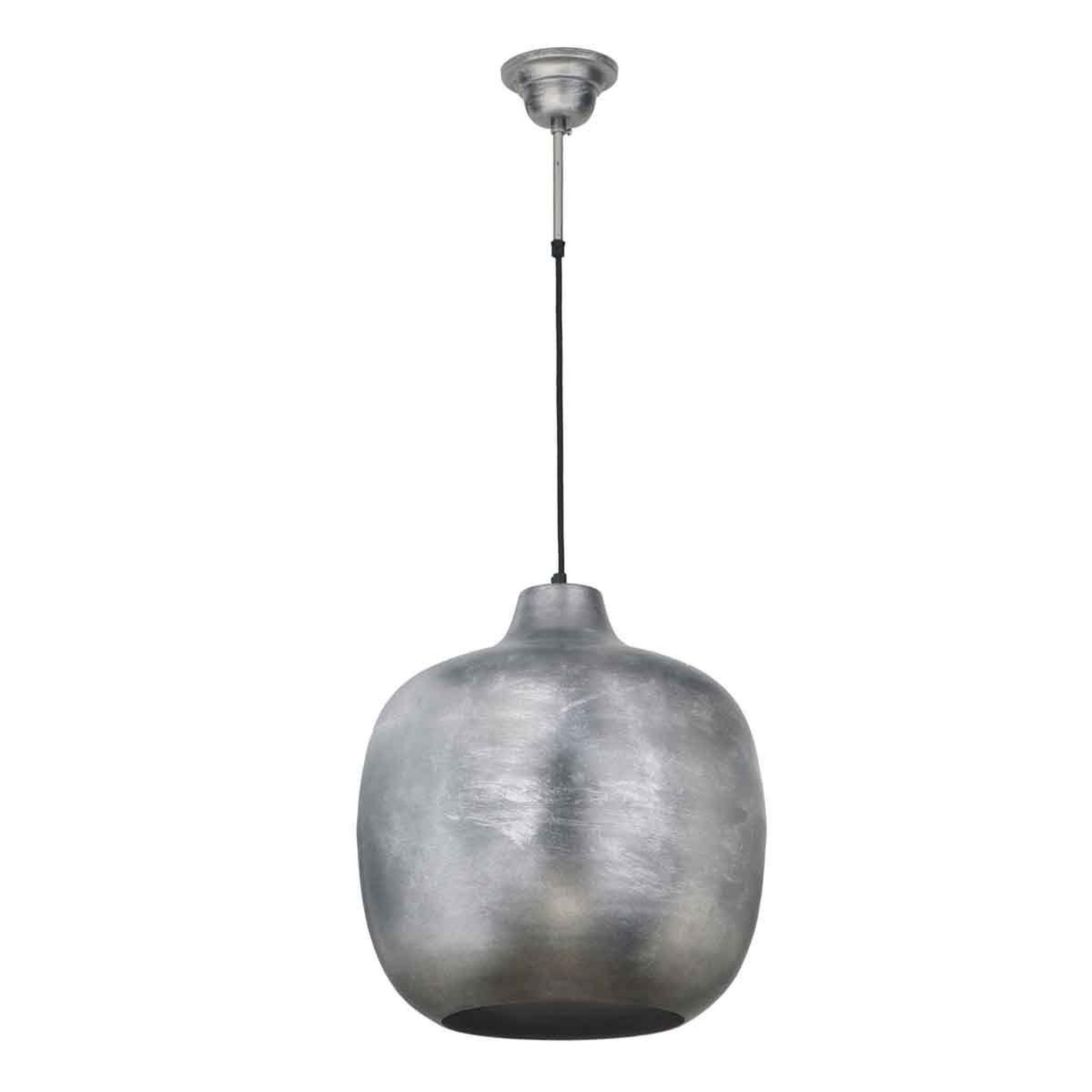 Voir la diapositive 2 : Paris Prix Lampe Suspension Vintage  Salyer  43cm Argent