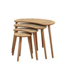 Voir la diapositive 1 : Habitat et Jardin Table gigogne (4 pièces) en bois  Moon  40 x 75 x 55 cm - Chêne