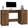 Voir la diapositive 4 : VIDAXL Bureau avec armoire laterale Chene marron Bois d'ingenierie