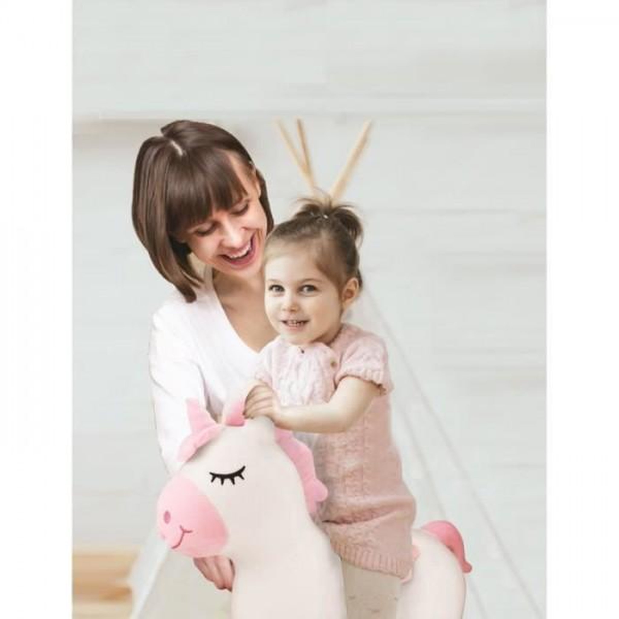 Voir la diapositive 3 : Lexibook Porteur Trotteur  - LEXIBOOK - Licorne Sauteuse Gonflable en Peluche - Housse Amovible - Pour Enfant a partir de 3 ans