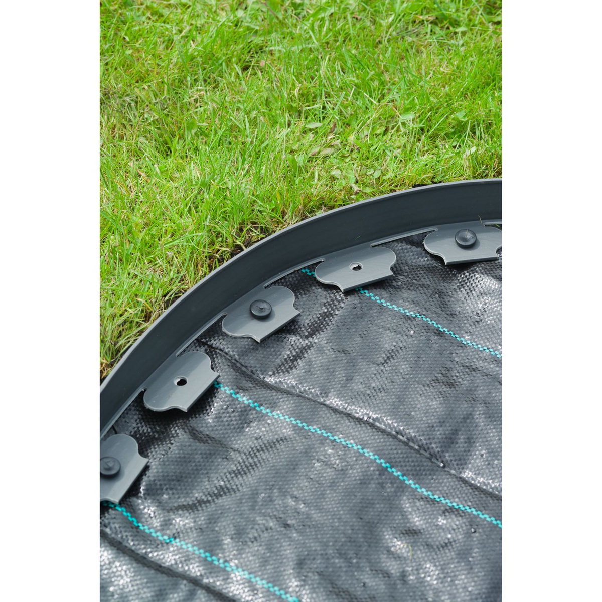 NATURE Bordure à gazon - PE  épaisseur 4 mm, gris - H5 cm x 10 m