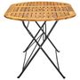 Voir la diapositive 3 : VIDAXL Table de jardin 160x85x74 cm Bois d'acacia massif Ovale