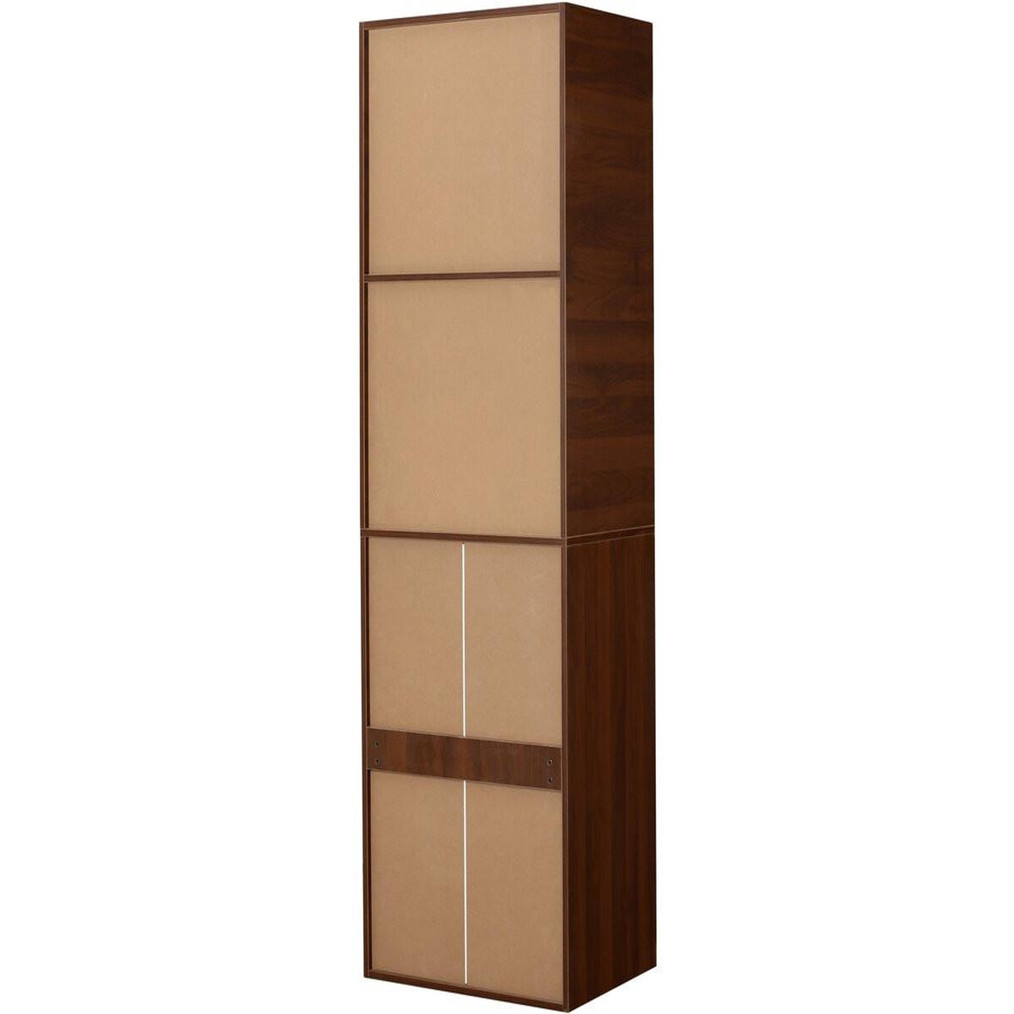 Voir la diapositive 4 : Habitat et Jardin Armoire avec 5 tiroirs et 2 étagères  opéra  - 60 x 45 x 180 cm - marron