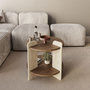 Voir la diapositive 3 : Habitat et Jardin Table basse en bois  Oalla  70 x 70 x 45 cm - Noyer