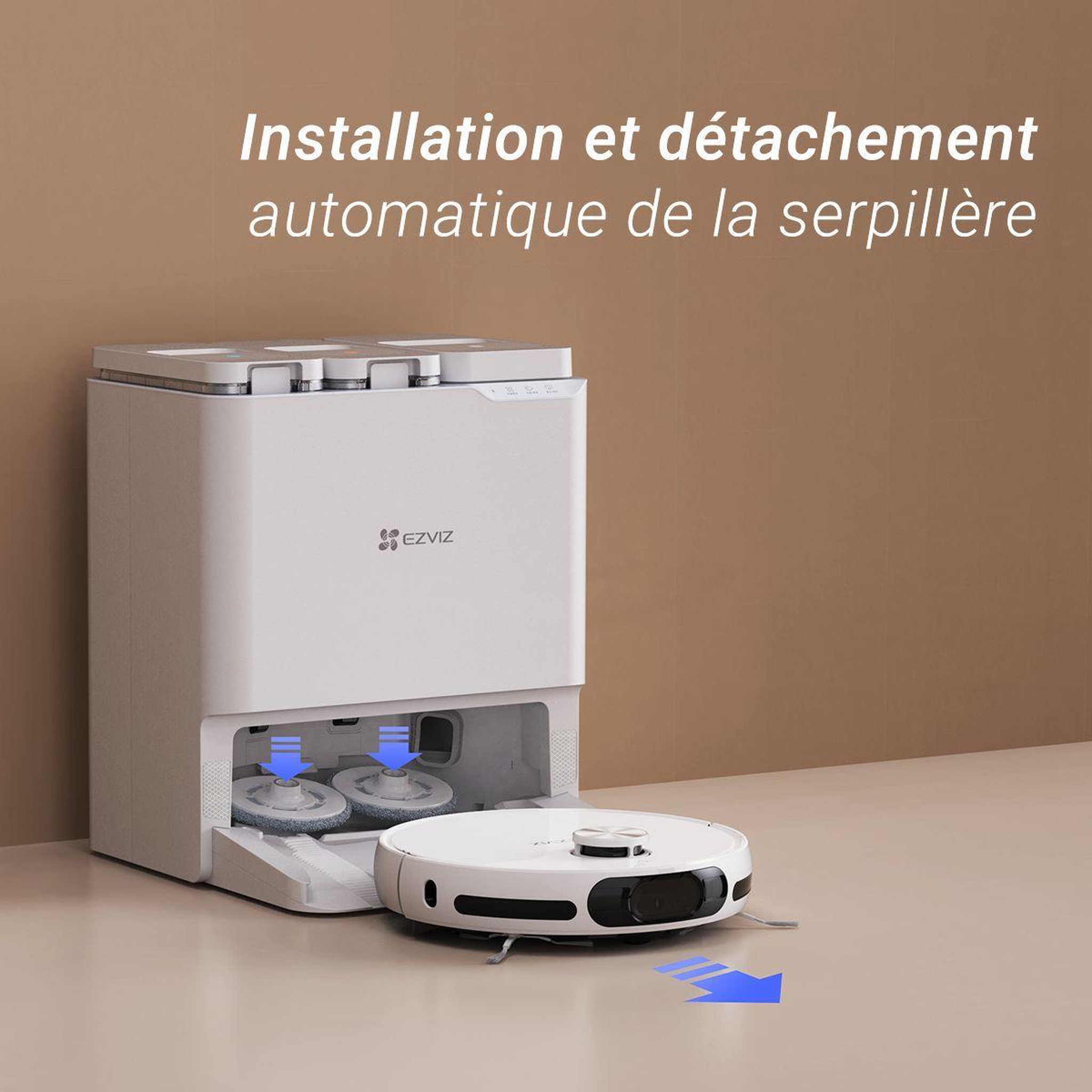Voir la diapositive 2 : EZVIZ Robot Aspirateur Laveur RS20 Pro