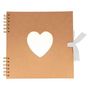 Voir la diapositive 2 : Artemio Album kraft couverture coeur 40 pages blanches 25 x 25 cm