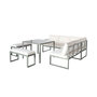 Voir la diapositive 1 : SWEEEK Salon. table de jardin aluminium 9 places kaki et beige - Convivio