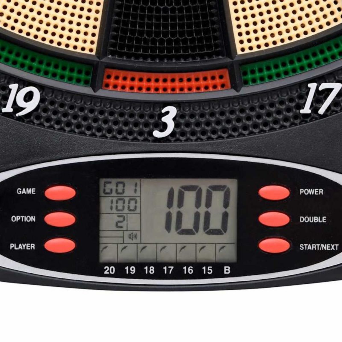 VIDAXL Jeu de fléchettes électrique avec fléchettes Noir Polypropylène