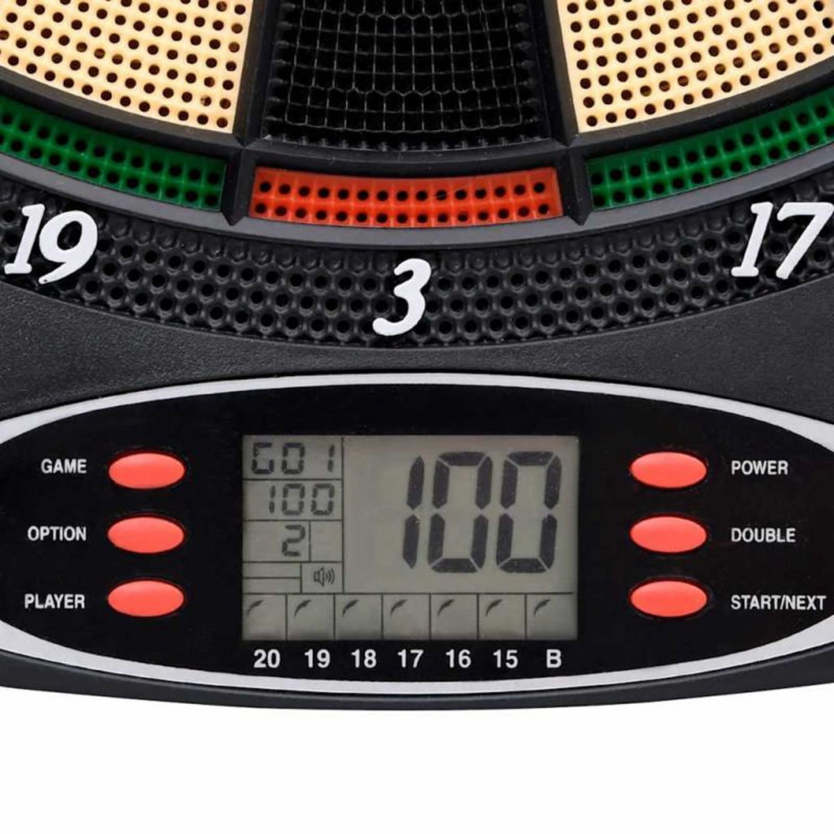 VIDAXL Jeu de fléchettes électrique avec fléchettes Noir Polypropylène