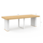 Voir la diapositive 6 : ID MARKET Table console extensible EDEN 10 personnes 235 cm bois et blanc