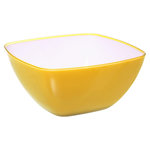 Saladier plastique 25 cm moutarde
