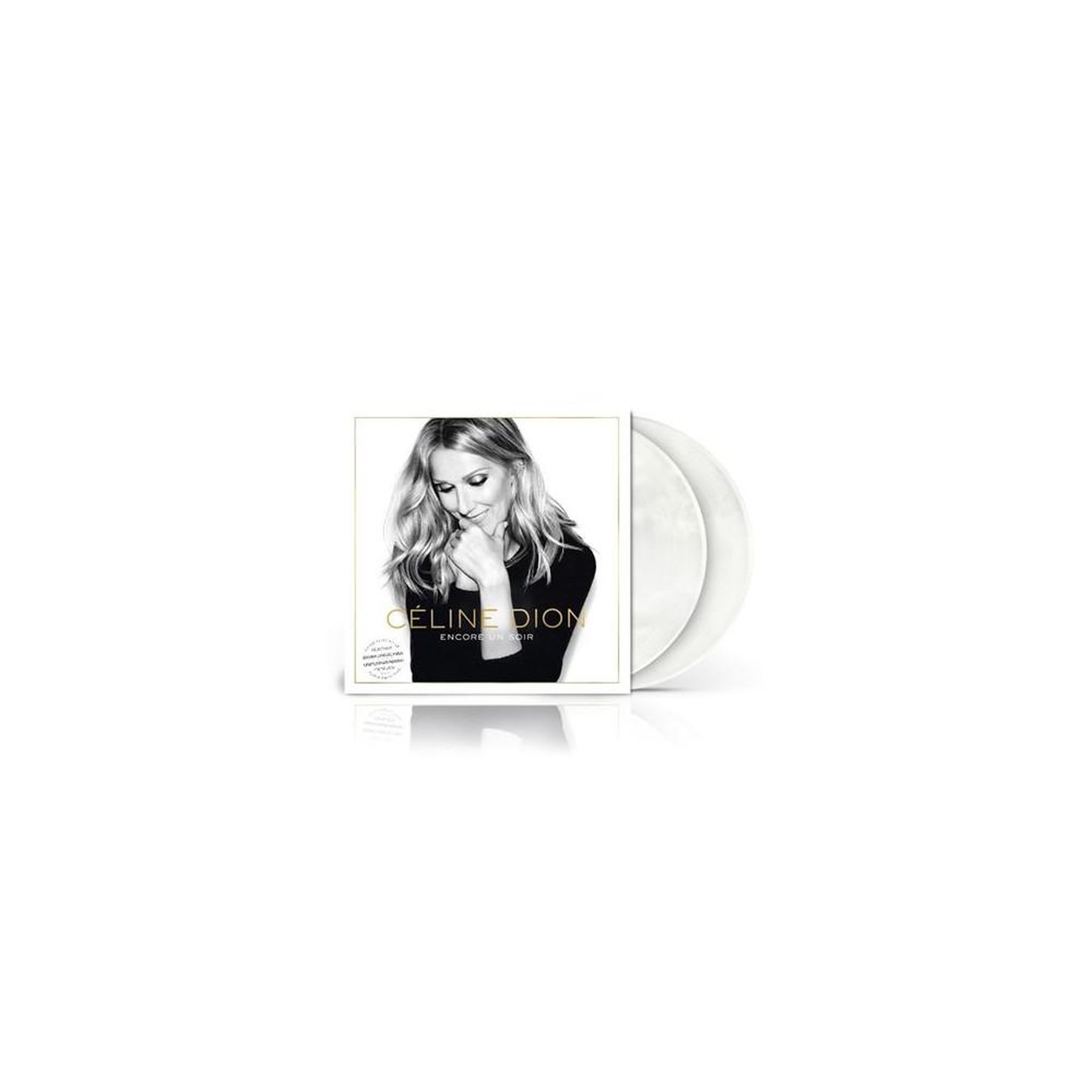 COLUMBIA Vinyle 2 lp édition limitée paris céline dion encore un soir nacré blanc perle