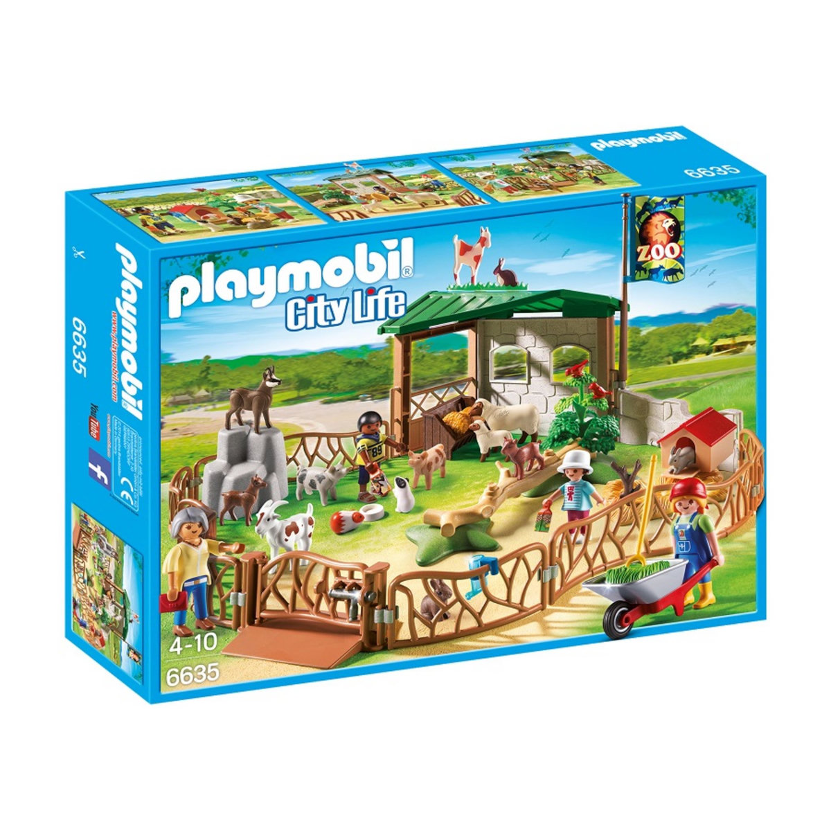 PLAYMOBIL 6635 - City Life - Parc animalier avec visiteurs