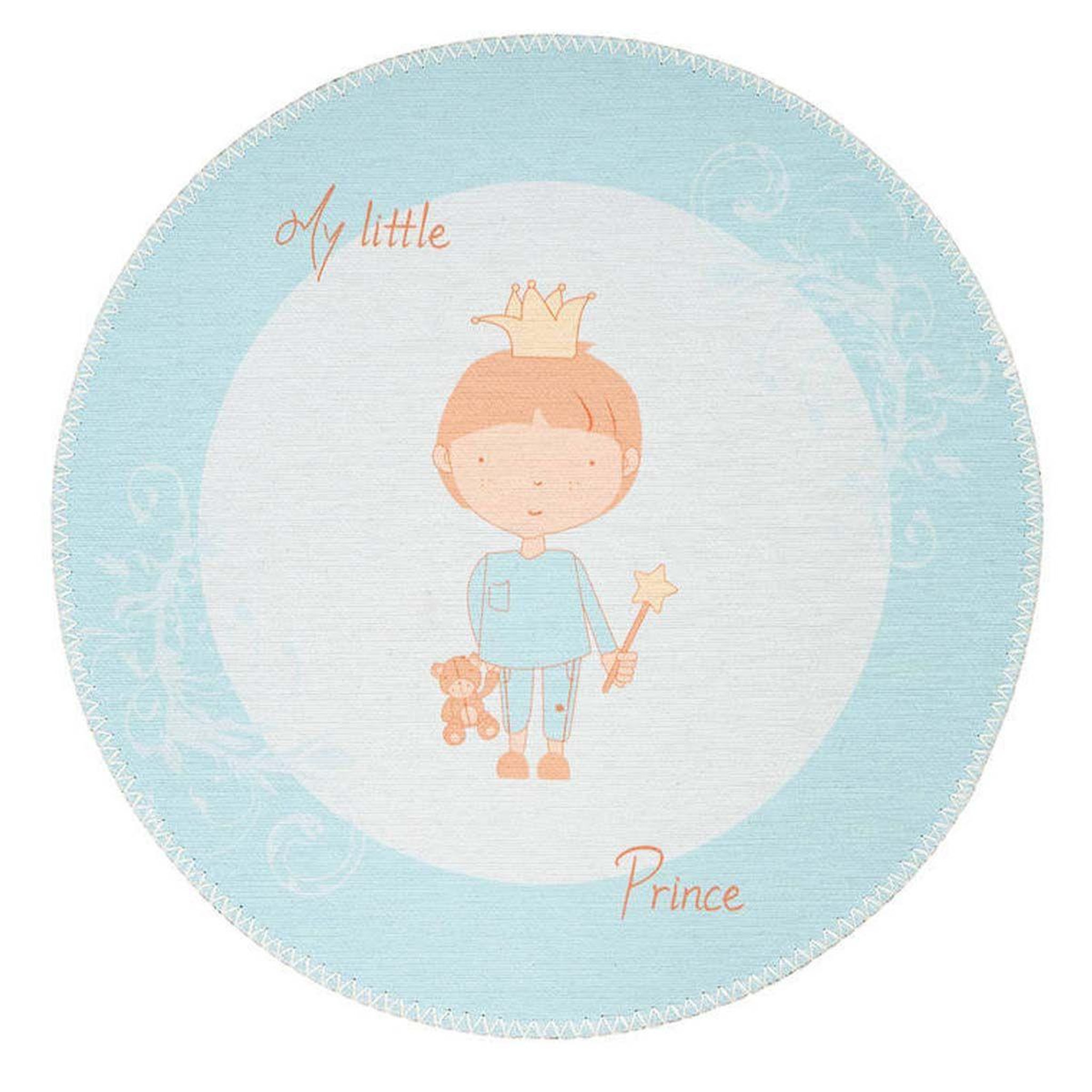 Paris Prix Tapis rond enfant imprimé  bambini v  160cm menthe