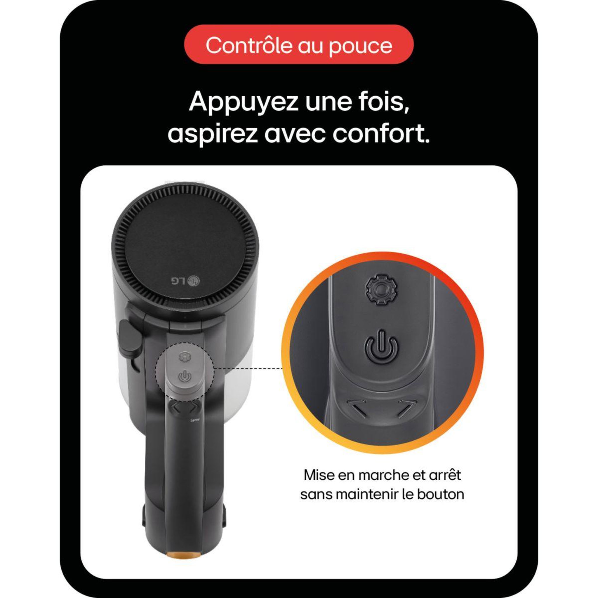 Voir la diapositive 5 : LG Aspirateur balai a9k-pro2n