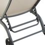 Voir la diapositive 5 : GARDENSTAR Bain de soleil XXL 4 positions acier STEEL