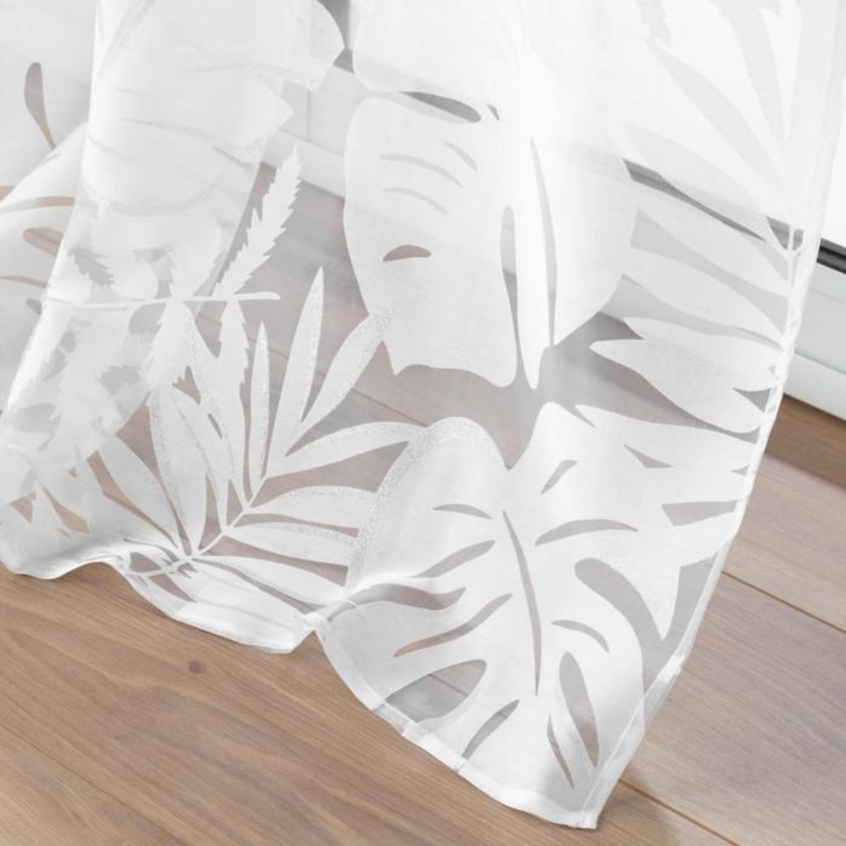 Paris Prix Rideau Voilage à Œillets  Magnolia  140x240cm Blanc