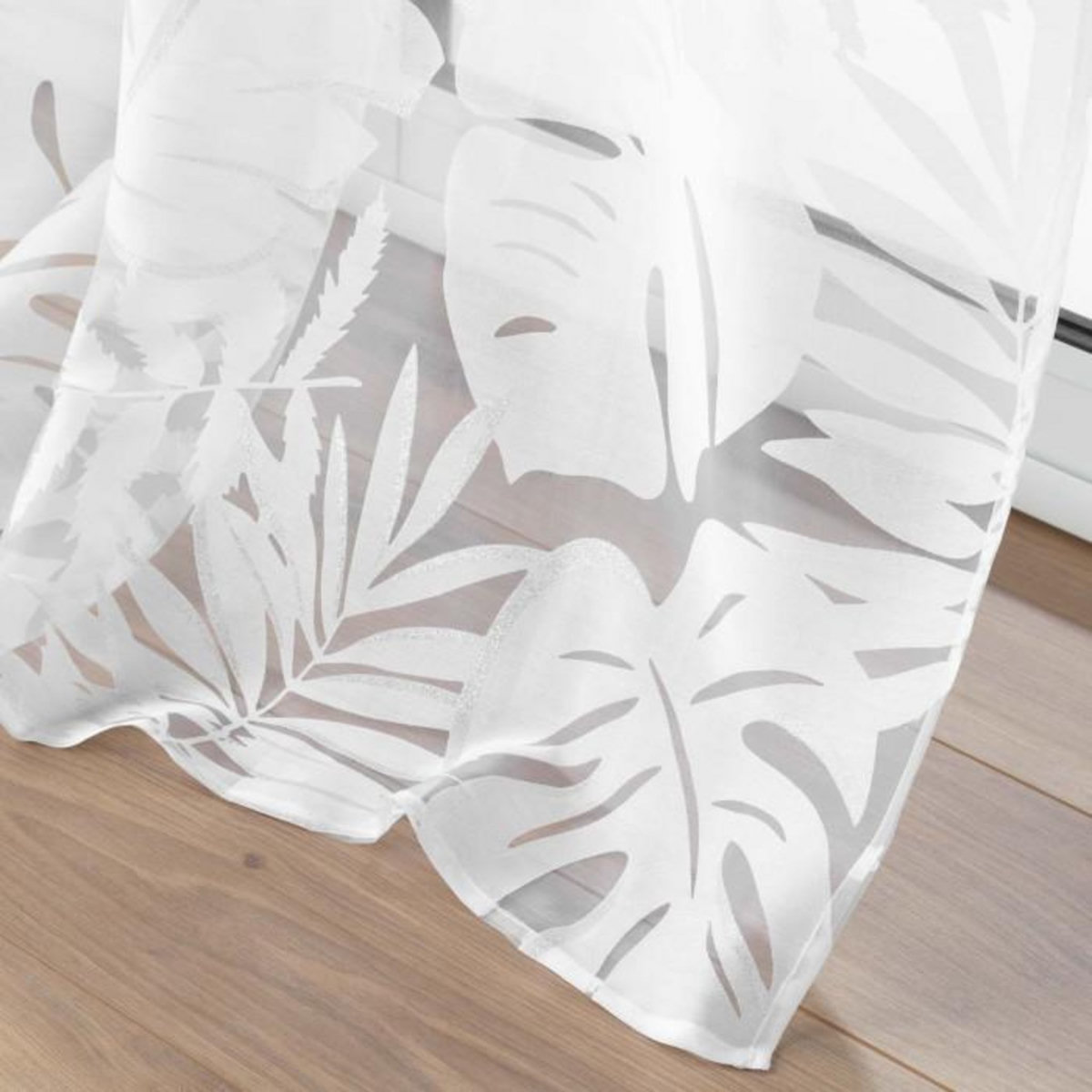 Paris Prix Rideau Voilage à Œillets  Magnolia  140x240cm Blanc