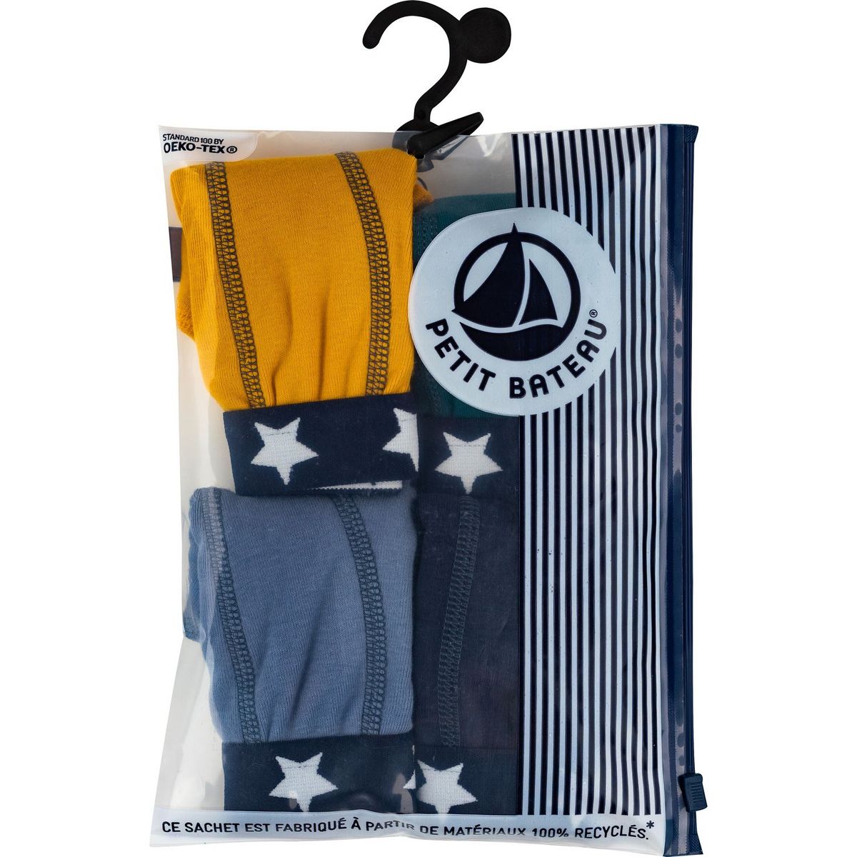 PETIT BATEAU Lot de 4 boxers fantaisies garçon
