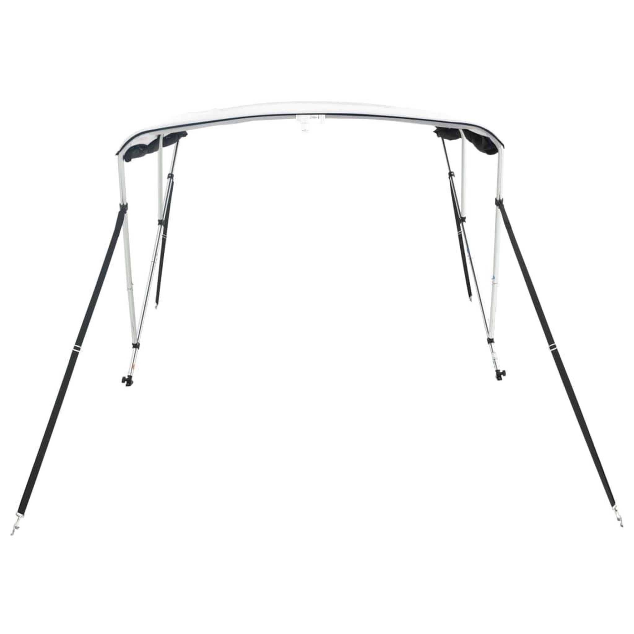 Voir la diapositive 5 : VIDAXL Toit bimini a 3 arceaux parois en maille 183x(170-182)x137 cm