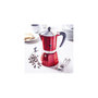 Voir la diapositive 2 : BIALETTI Cafetière italienne Rainbow 6 tasses red