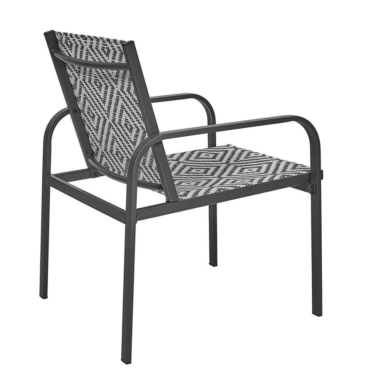 The Home Deco Factory Salon de jardin en aluminium et texaline 2 places MEXICO