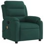 Voir la diapositive 4 : VIDAXL Fauteuil de massage inclinable vert fonce velours