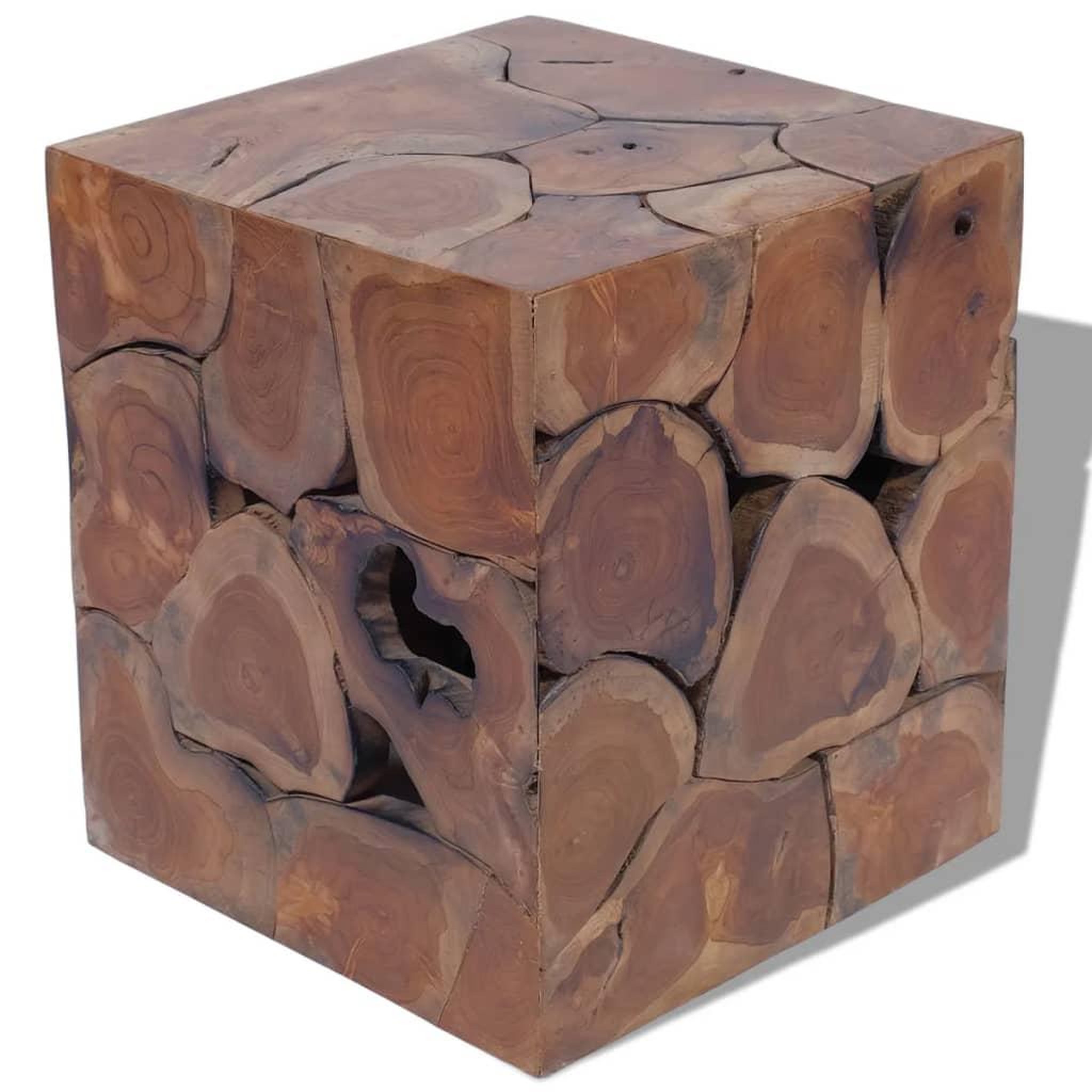 Voir la diapositive 2 : VIDAXL Tabourets/Table basse teck massif