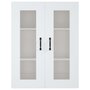 Voir la diapositive 3 : VIDAXL Armoire murale suspendue Blanc 69,5x34x90 cm